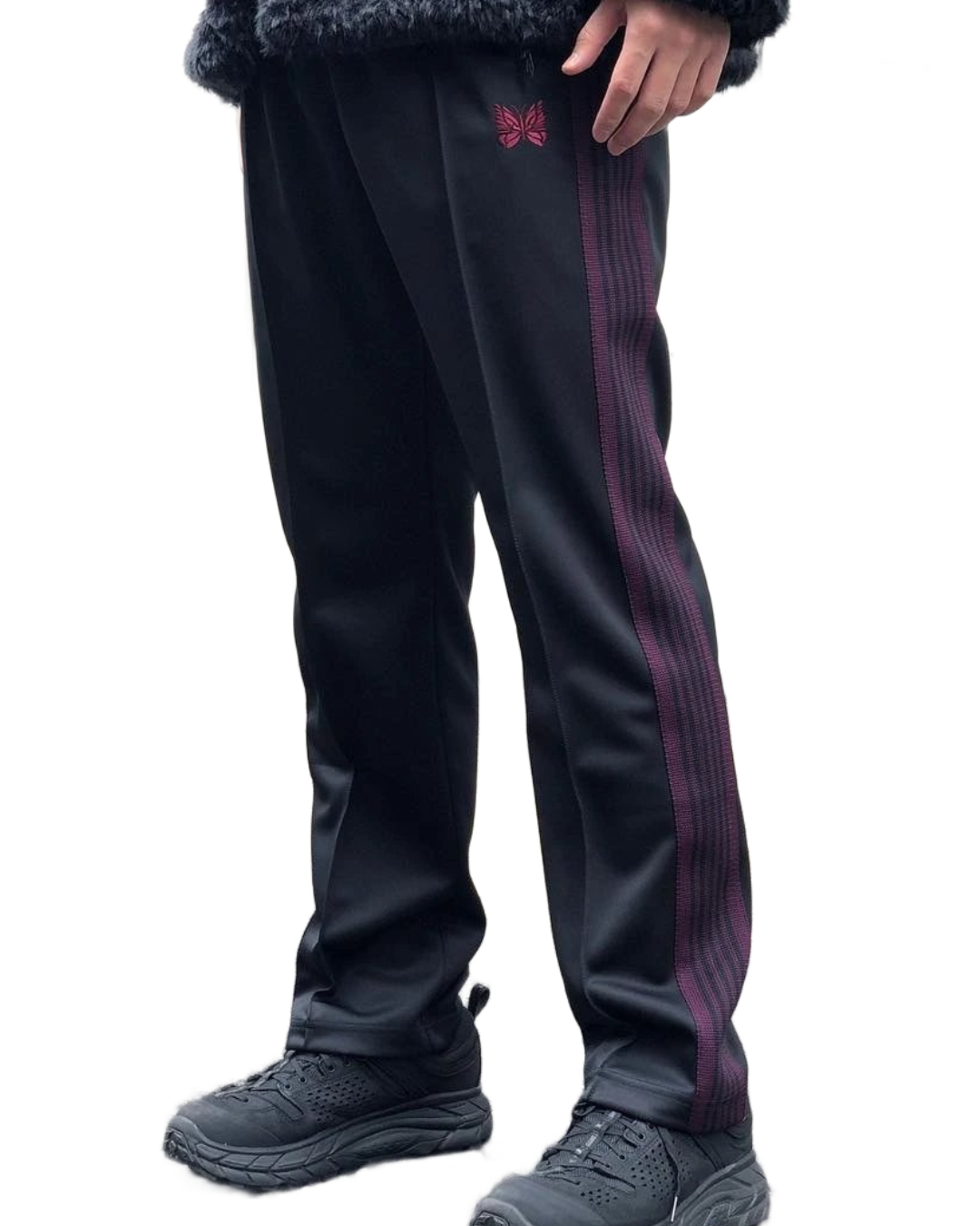 Needles Butterfly Embroidered Side Stripe Track Pants