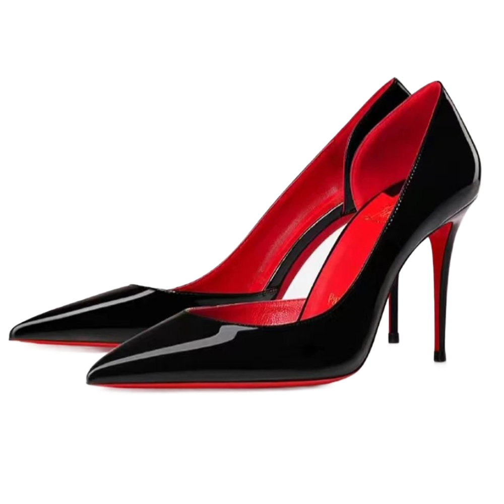 Christian Louboutin Iriza Patent Leather Half-d'Orsay Pumps